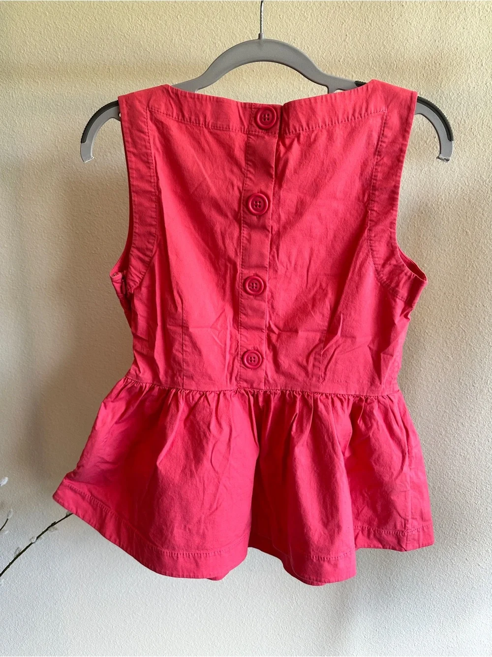 Kate Spade Sleeveless Peplum Blouse in Pink